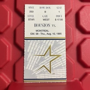 Houston Astros Vs Montreal Expos MLB Ticket Stub Biggio Alou HRs Vintage 1995 - Bild 1 von 2