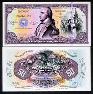 USA, 50 dollars, Private Issue Polymer 2019 - Benedict Arnold 500 notes issued F - Picture 1 of 1