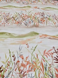 Mountains & reeds - Oranges and Green Furnishing Fabric 1.4m - Picture 1 of 2
