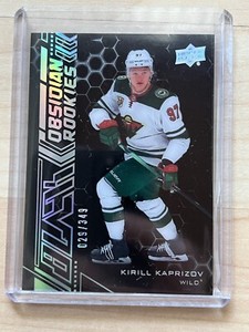 2020-21 Upper Deck SPx UD Black Obsidian Rookies Kirill Kaprizov RC /349