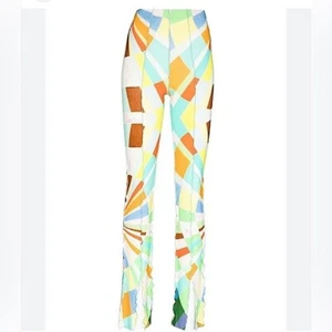 SIEDRES Woman graphic-print flared trouser pants size medium - Picture 1 of 13