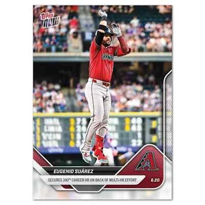 2025 MLB Topps NOW 329 EUGENIO SUAREZ 300TH HR GAME ARIZONA DIAMONDBACKS PRESALE - Picture 1 of 2