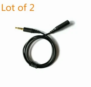 2pcs Noise Cancellation Audio Extension cable For Sony MDR-NC750 MDR-NC31/33 - Picture 1 of 4