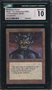 Beta Obsianus Golem CGC 10 Graded Magic MTG (9015) -magicgraders- - Picture 1 of 3