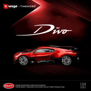 Time Micro 1:64 Bugatti DIVO Alloy Die-Cast Sport Vehicle Model Car -Metal Red
