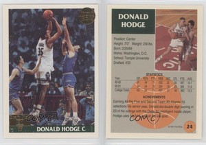 1991-92 Front Row Gold Donald Hodge #24 Rookie RC