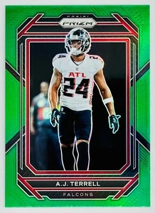 2022 Prizm A.J. Terrell Green Prizm #15 Atlanta Falcons - Picture 1 of 4