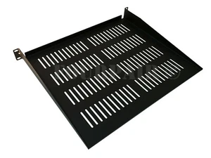 1 Space Cantilever Keyboard Server Data Rack Mount Shelf 19" 1U 15" Deep Vented - Picture 1 of 2