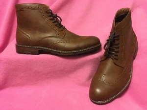 New MEN'S Dark TAN Sporty ANKLE BOOTS SIZE 13M NEW ~ FREE SHIP - Picture 1 of 36