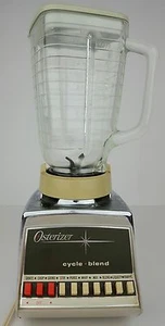 Mid Century Modern Chrome Osterizer Cycle Blend 10 Sp. Atomic Starburst Blender - Imagen 1 de 12
