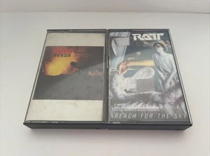 RATT Cassette Tape Lot x2 - Out Of The Cellar, Reach For The Sky - Complete - Picture 1 of 7