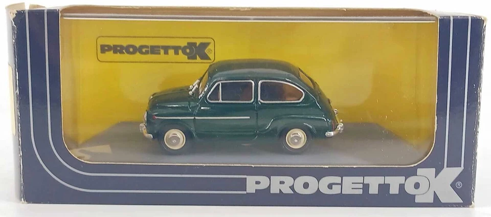 Fiat 600 D Berlina Stradale verde 1960 scala 1:43 Progetto K Made in Italy - Immagine 1 di 4