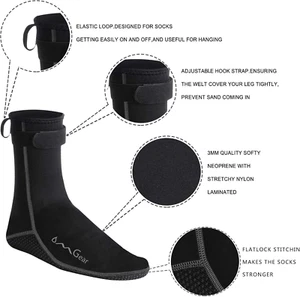 Water Socks Neoprene Socks Beach Booties 3Mm 5Mm Anti-Slip Wetsuit Footwear F... - Picture 1 of 1