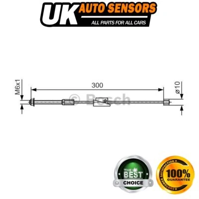 Fits Ford Fiesta 2001-2008 Fusion 2002-2012 Hand Brake Cable Front Centre AST - Изображение 1 из 4