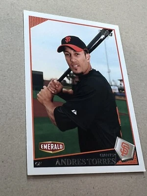 2009 Topps Emerald Nuts #7 Andres Torres  San Francisco Giants Baseball Card - Image 1 of 4