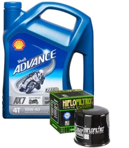TRIUMPH 1200 Bonneville T120 Black 2016-2019 Shell 10W40 Oil & Filter Kit - Picture 1 of 5