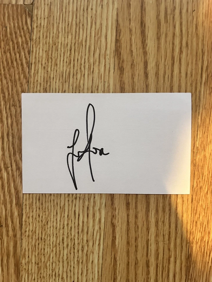 Justin Rose Autographed Index Card PGA - Image 1 of 1