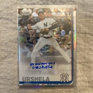 Refractores autógrafos Topps Chrome Update 2019 #CUAGU Gio Urshela automático - Imagen 1 de 2