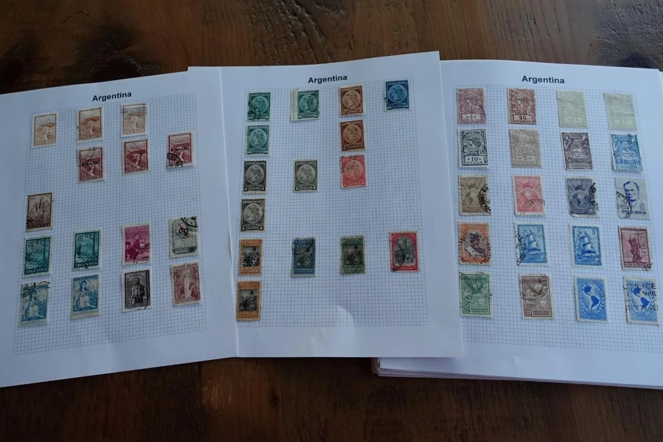 ARGENTINA Extensive Stamp Collection on well filled pages - image 1 of 1