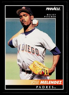 1992 Pinnacle #536 Jose Melendez San Diego Padres - Image 1 of 2