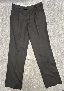 Pantalones de vestir Ballin Relax Comfort-EZE negros de rendimiento para hombre 38x34 - Imagen 1 de 7