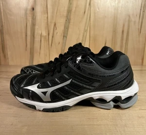 Mizuno Wave Voltage Volleyballschuhe schwarz/silber/weiß Damengröße 6,5 - Bild 1 von 7