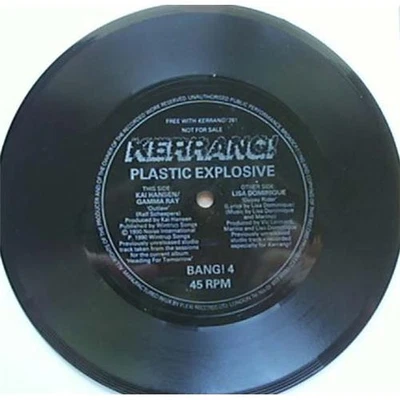 GAMMA RAY/LISA DOMINIQUE OUTLAW/GYPSY RIDER 7"  KERRANG FLEXI UK - Image 1 of 2