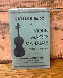 1952 Premier Music Shop Violin Makers Catalog - Picture 1 of 7