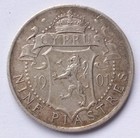 1901 Cyprus 9 Piastres Coin George Victoria Near Very Fine