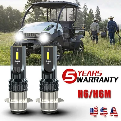 2 Super Bright LED light bulbs for Kawasaki Mule 610 2005-2016 headlight - Image 1 of 4