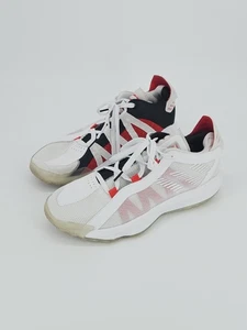 Adidas Dame Time 6 Damian Lillard White Red Scarlet Shoe EH2069  Mens Size 9 - Picture 1 of 6