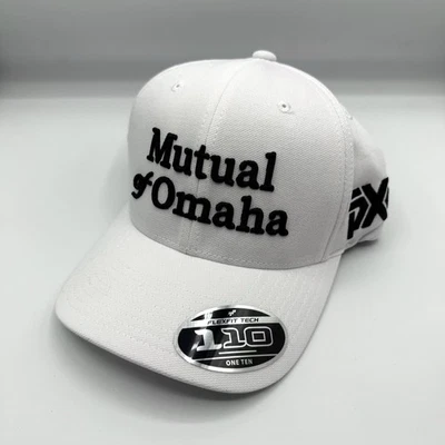 Sombrero blanco ajustable Mutual of Omaha x PXG x Travis Mathew 110 FlexFit - NUEVO Foto 1 de 3