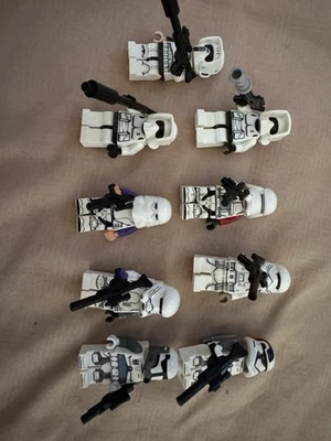 Lego Stormtrooper Set Of 9 Scout Troopers, Jet Pack Troopers And Snow Troopers - Image 1 of 3