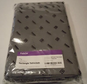 Gee Di Moda Rectangular Tablecloth 60"x102" Charcoal - NIP - Picture 1 of 4