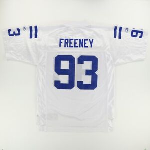 Reebok Indianapolis Colts Dwight Freeney Solid V-Neck Jersey White Men's M