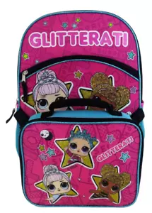 LOL Surprise! Glitterati Backpack with Lunch Bag NEW - Picture 1 of 8