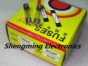 100 PIEZAS 15A 250V fusible de tubo de vidrio de soplado rápido 6x30 mm F15AL250V - Imagen 1 de 1