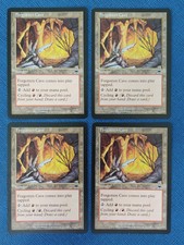 MTG 4x Forgotten Cave x4 LP Onslaught Magic Playset Red Cycling Land Pauper