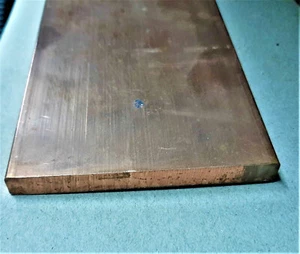 Copper Cu Metal Flat Bar Copper Strip Copper Plate 8mm Thick 8mm*80mm*250mm - Picture 1 of 2