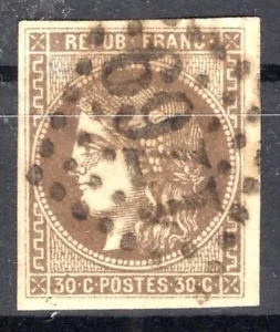 FRANCE / CLASSIC STAMPS BORDEAUX ISSUE / Y&T # 47 USED / CV 310$ - Picture 1 of 3