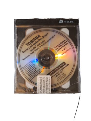 Sterowniki do odzyskiwania i aplikacji Toshiba DVD Satellite A200 zapieczętowane NOWE FABRYCZNE