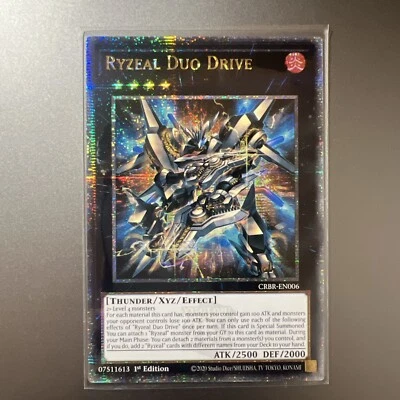 CRBR-EN006 Ryzeal Duo Drive Quarter Century Secret Rare 1st Ed YuGiOh - Image 1 of 2