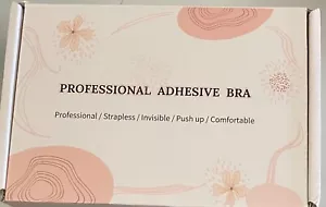 Professional Adhesive Women's Adhesive Bra Push-up Strapless Nude/black - Picture 1 of 4