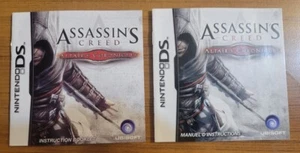 ASSASSIN'S CREED FOR NINTENDO DS. 2 MANUALS ONLY! RARE BILINGUAL EN/FR VARIANT! - Foto 1 di 10