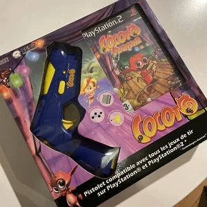 NEU NEW Cocoto Fun + Gunstation Guncon 1 2 Pistole Blau Playstation 2 PS2 PS1 - Bild 1 von 7