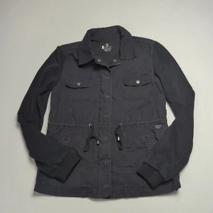 Volcom Womens Small S Size Blue Full Zip Button Jacket Ninety One Casual - Picture 1 of 7