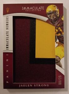 2015 Panini Jaelen Strong #'d 8/25 Immaculate Numbers Jersey Relic #23