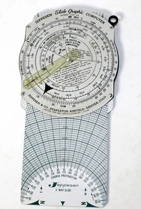 VTG JEPPESEN SLIDE GRAPHIC COMPUTER 3-Way Slide Tool Aviation Model CSG-2A - Picture 1 of 6