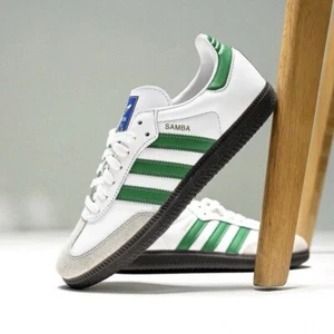 Adidas Original Samba OG Men’s Athletic Shoe White Sneaker Trainer Footwear #024 - Picture 1 of 22