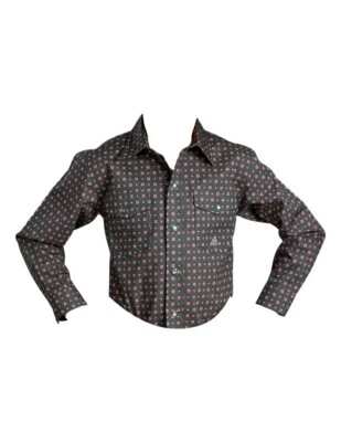 Camisa Roper Western para niños L/S gris a presión 03-030-0225-1014 GY Foto 1 de 2